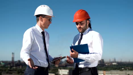 businessmen discussing and making deal