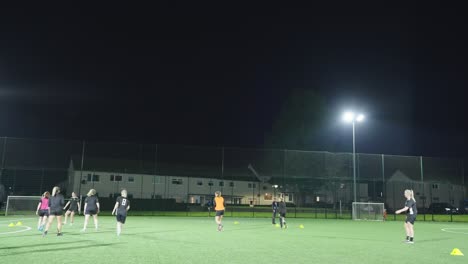 floodlights shine, pitch aglow, drills and sprints, they’re ready to go