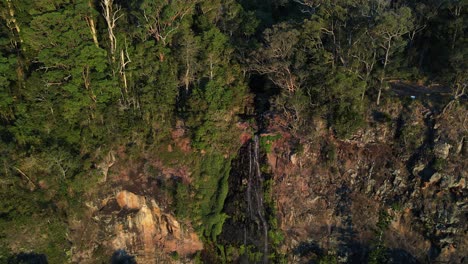 morans falls en el parque nacional de lamington - selvas tropicales de gondwana - queensland, australia