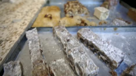 pastries on sale at the souks of tunis in tunisia