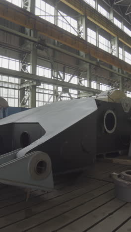 industrial machinery component in a factory