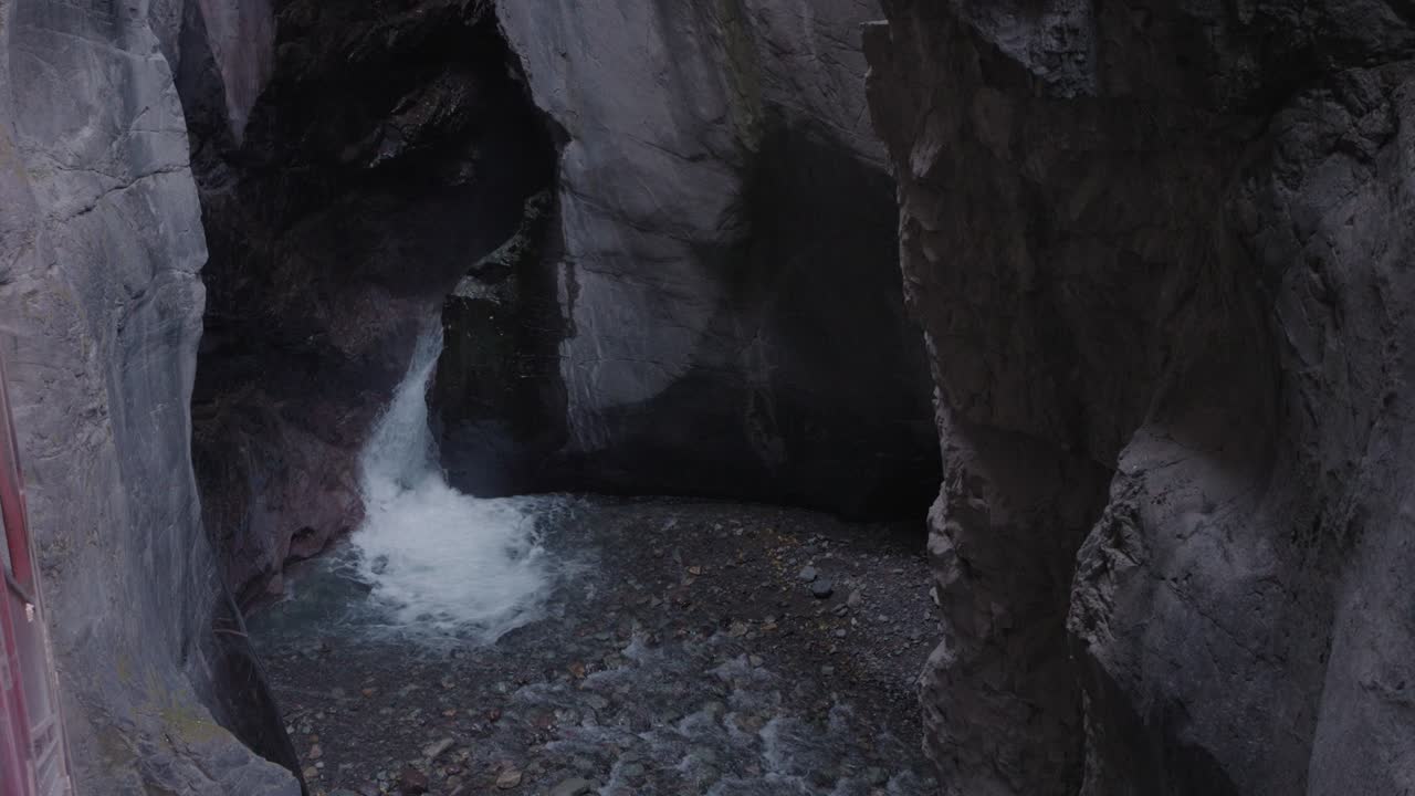 Waterfall in a Canyon