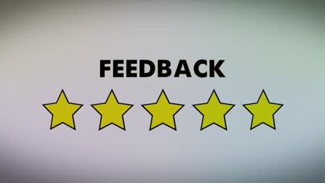 feedback stars - rating - reference - your feedback-animation - 4k