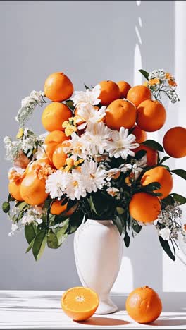 orange blossom arrangement