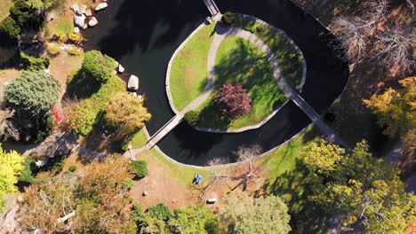 aerial view of roger williams park in rhode island