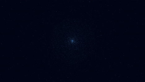 mysterious circular object a cluster of white dots on a dark background