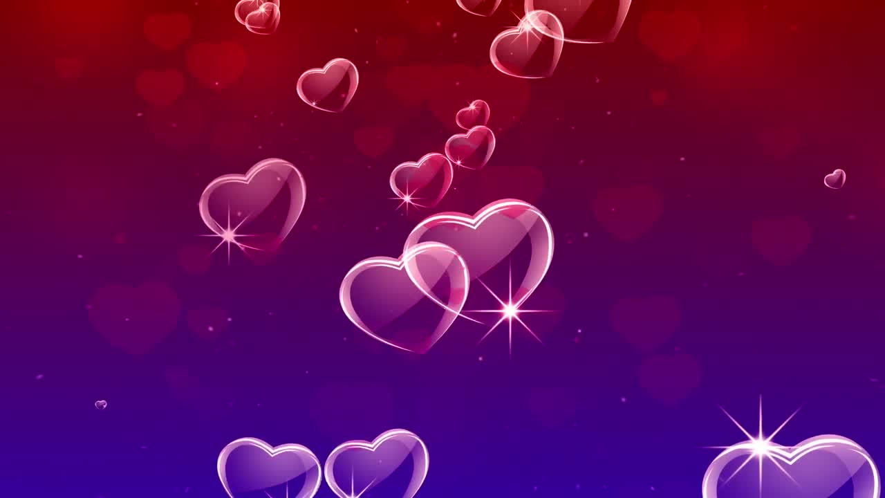 fondo de movimiento abstracto de amor rojo