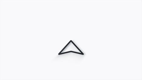 Line Swipe up animation button. Application and social network icons, swipe up for advertising. Social media scroll arrows. 4K video animation with alpha channel