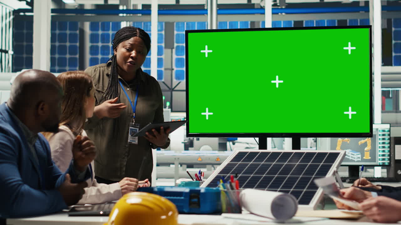 Researchers Analyze Solar Cell Prototypes Using Chroma Key Display