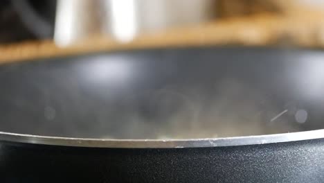 cooking in a pan