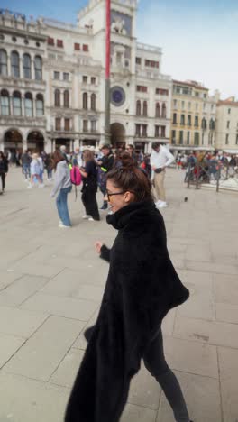 woman in venice, italy