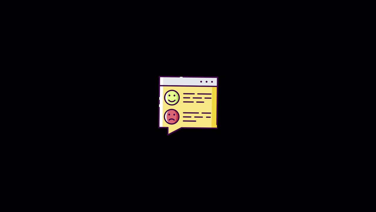 Emotional reaction Icon animation Alpha