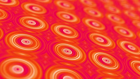 abstract 4k 3d seamless looping geometric pattern animation. red circular motif. abstract geometric pattern with circles. 3d modern wallpaper with animated spinning ball led wall. loopable moving dj background.