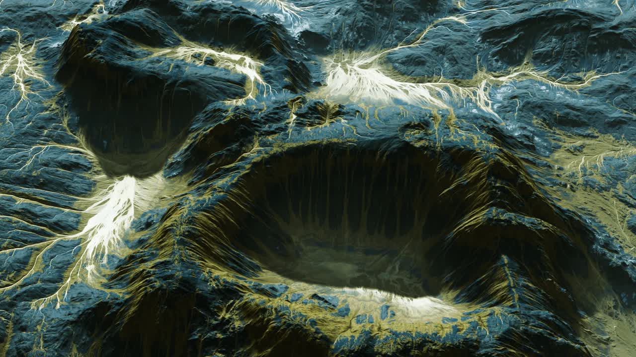 vista del paisaje del planeta alienígena