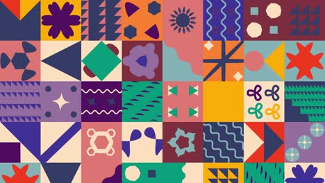 fondo de patrones geométricos abstractos y coloridos
