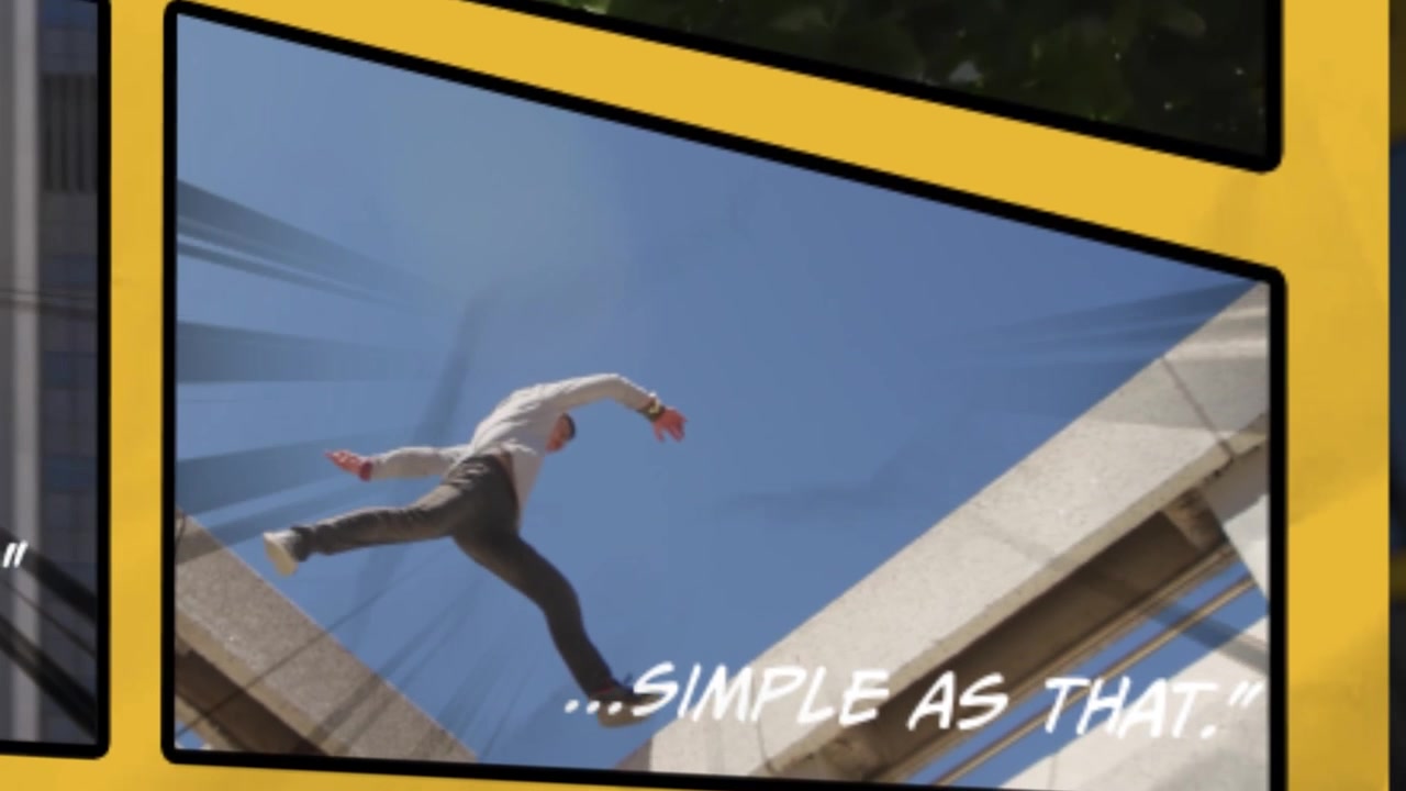 Dynamic Comic Book Style Video Template with Halftone Effects