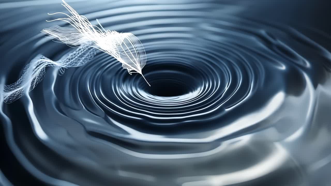 Abstract Ripple Drawing
