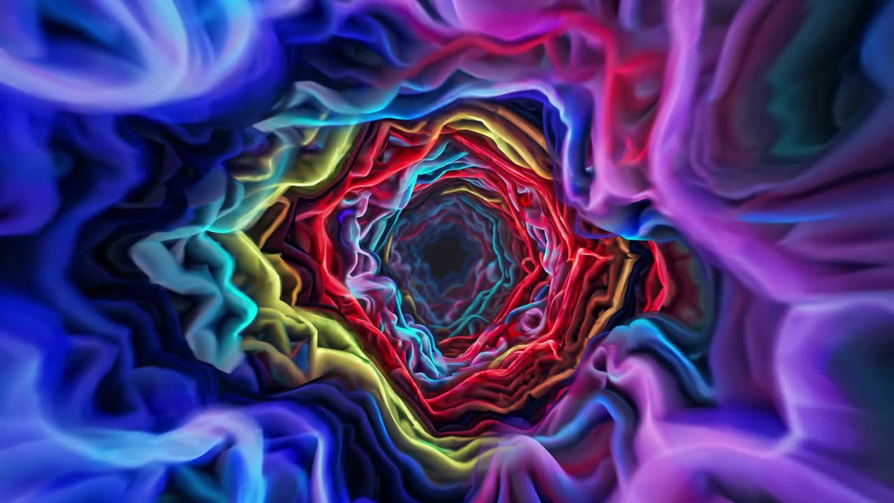 túnel abstracto y colorido