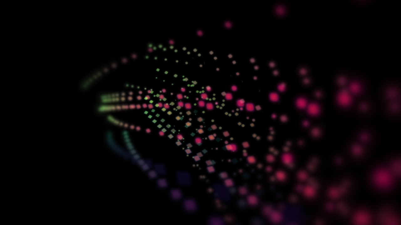 Motion colorful dots with abstract background 12