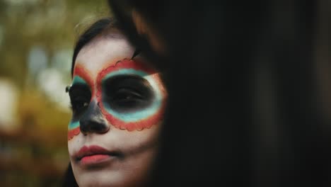 sugar skull makeup application