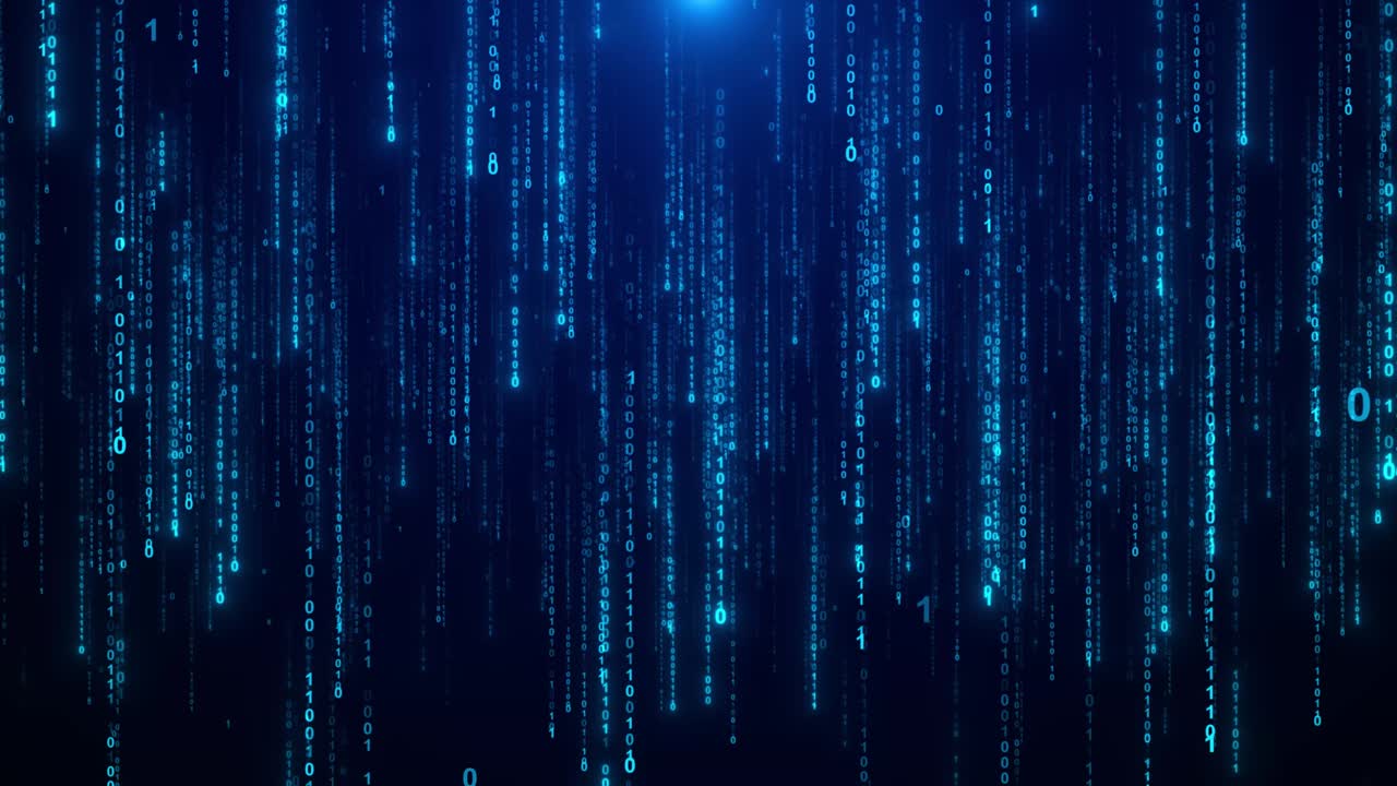4k digital cyberspace particles digital data social network connections quantum computer