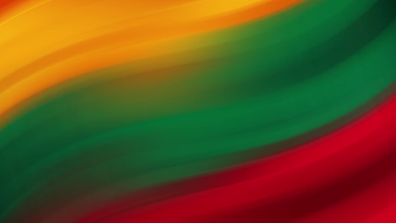 abstract bandera ondeando de lituania: animación de bucle sin costuras