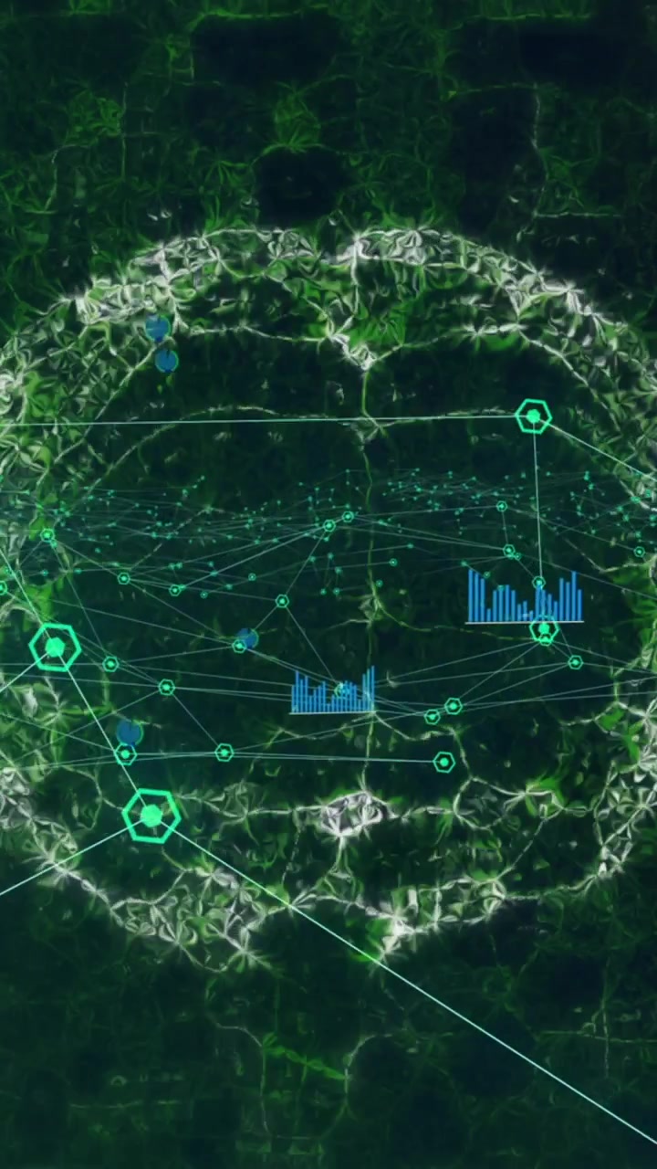 Animation of brain over data processing