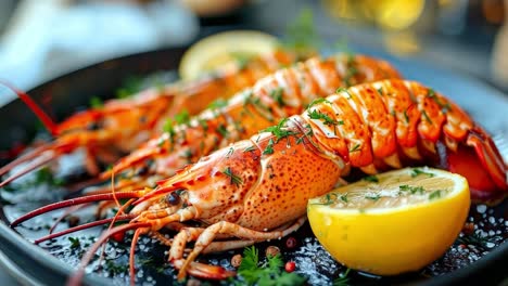 lobster with lemon