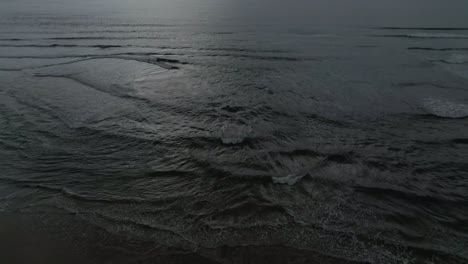 Aerial-view-of-Da-Nang-beach-on-a-stormy-morning-overlooking-the-East-sea-or-south-China-sea