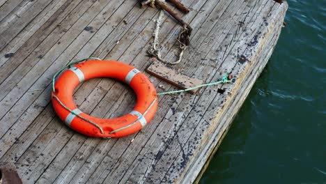 lifebuoy on the pier