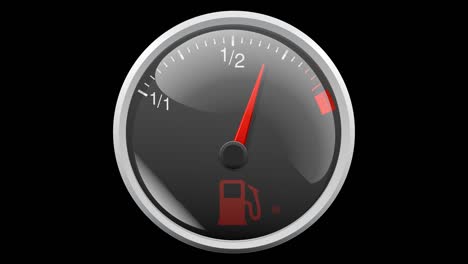 fuel gauge: fuel consumption until dry failure with alpha channel