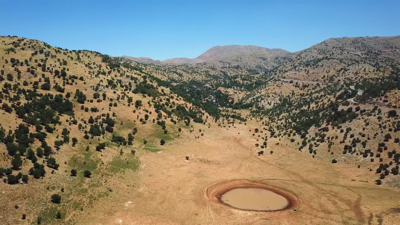 Monte Hermon, Lago Birkat Ram, veduta aerea