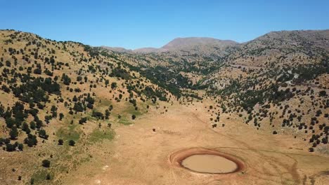 mount hermon birkat man aerial view