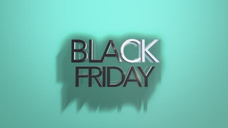 vibrant and modern black friday text on green gradient