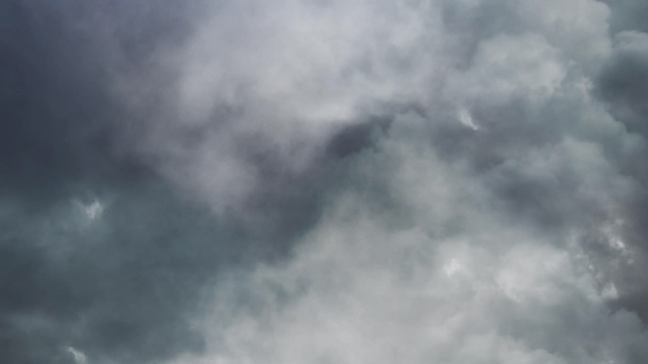 4k view of thunderstorms that strike across the dark sky