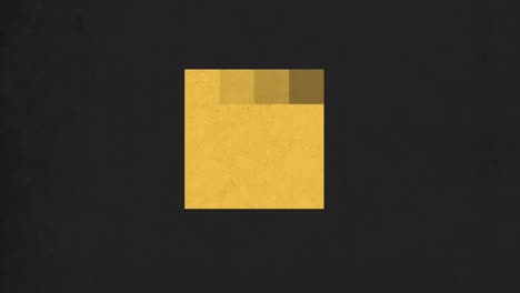 una forma pixelada amarilla y negra