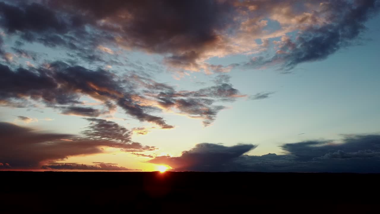 Red Orange Sunset Sky Video 4k Dark Red Purple Sunset Sky Cloud Evening Clouds Moving Away Rolling Dark Sunset Clouds Aerial Dron Shot