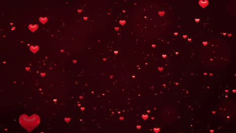 abstract valentines day anniversary red hearts on dark background mothers day marriage invitation