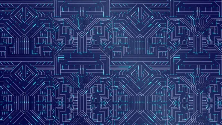 Blue circuit board