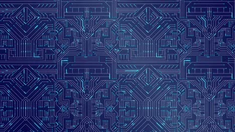 Blue-circuit-board-