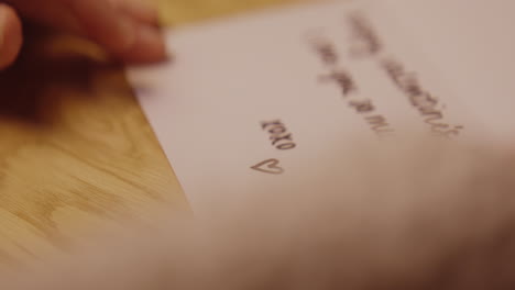 Writing a Love Note for Valentine's Day