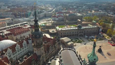 vista aérea de dresde, alemania