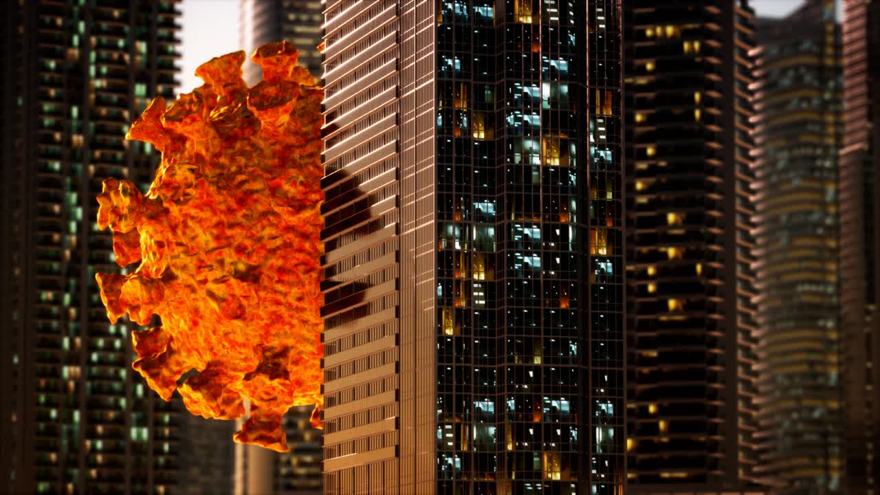 코로나바이러스 감염으로 인한 격리로 인한 빈 도시