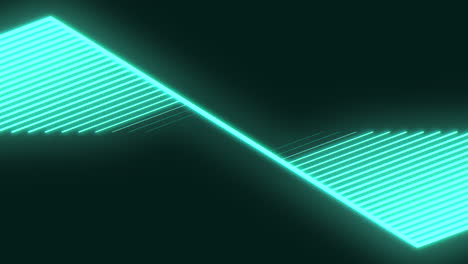 green neon lines pattern on black gradient 1