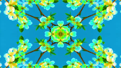 el fondo de movimiento del caleidoscopio abstracto, el fondo en bucle.
