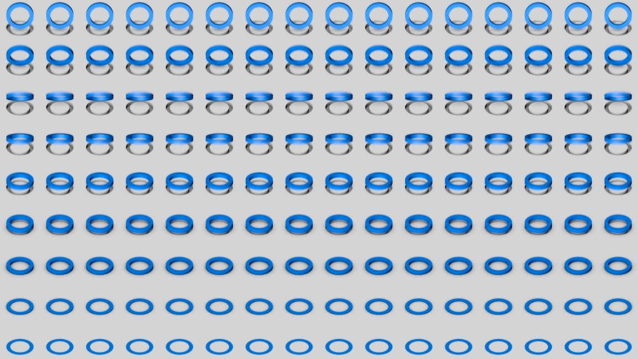 fondo isométrico abstracto anillos azules onda horizontal