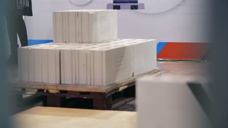 production of concrete blocks