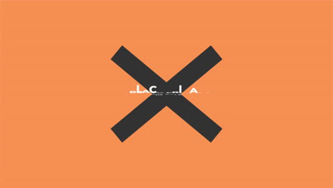 viernes negro con cruz negra sobre degradado moderno naranja