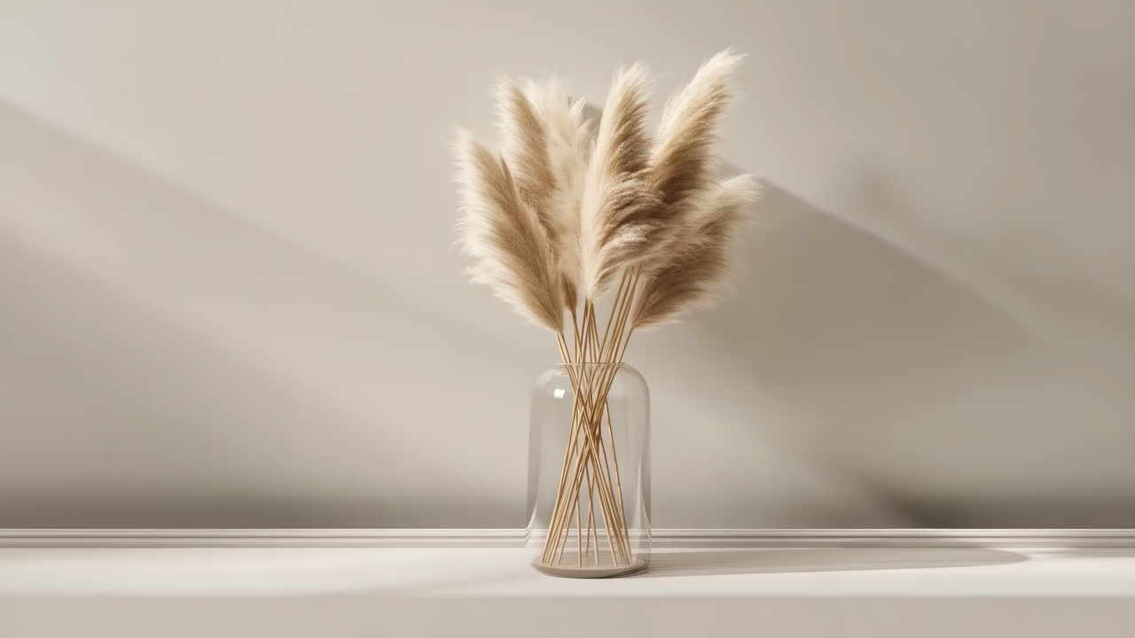 Pampas Grass in a Vase: Minimalist Home Decor