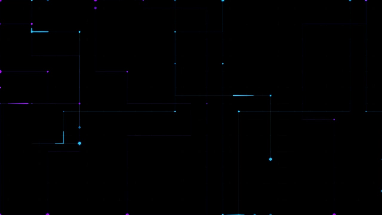 Abstract Digital Network Lines and Dots Motion Background